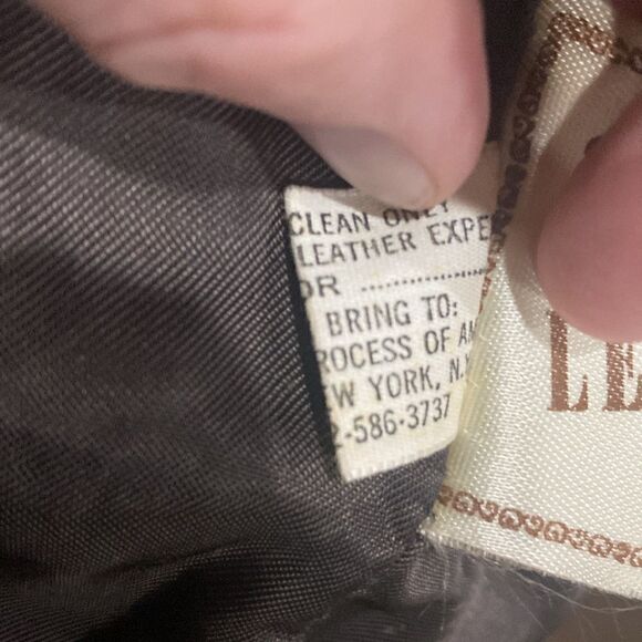 Vintage The Leather Shop Sears Brown Leather Jacket Size 36 Like New - Picture 13 of 13